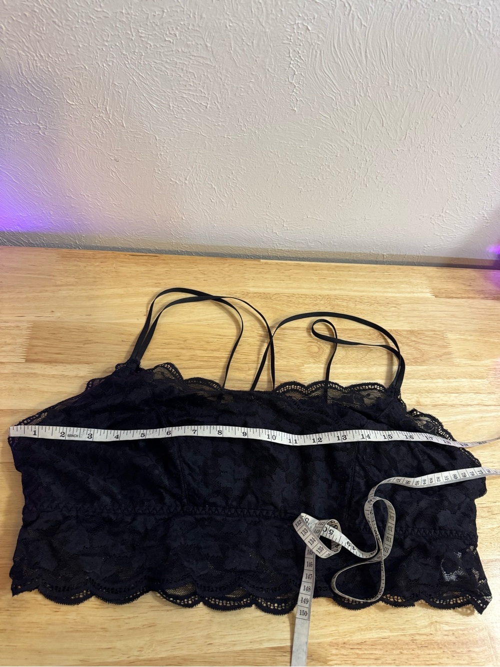 Black Lace Bralette - Picture 8 of 9